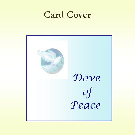 Dove of Peace Card Cover
