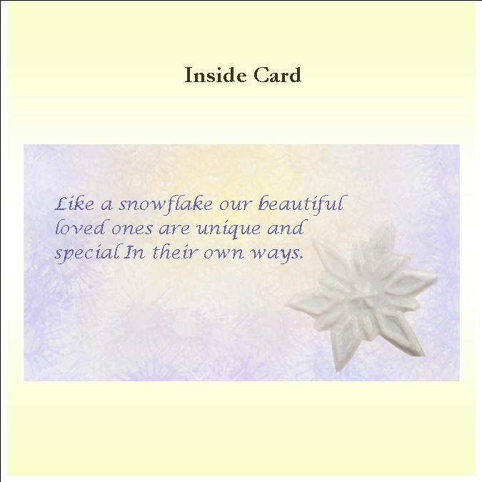 One of a Kind Inside Card